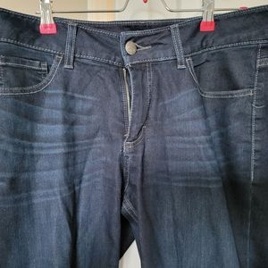 Riders by Lee, mid rise straight leg dark denim jeans size 12P